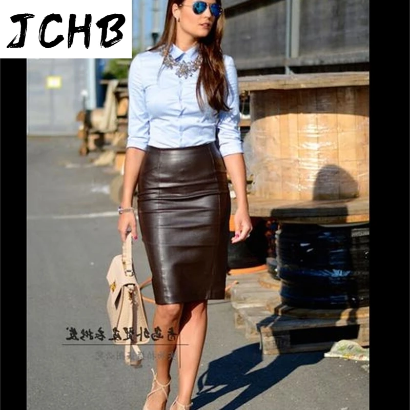 

Free leather shipping,Genuine women slim sexy skirts.fashion sheepskin A-line black ,quality spring long.sales