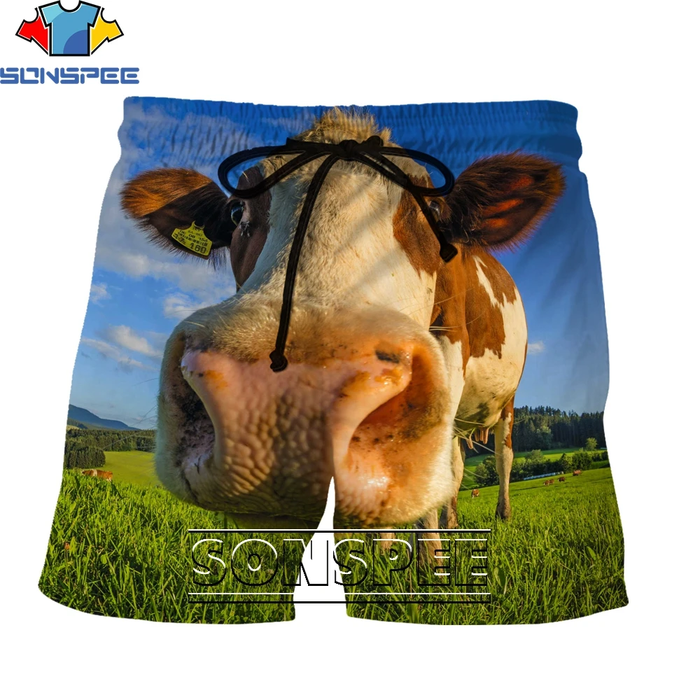 

SONSPEE Grass Plant Animal Print Cool Sports Fashion Big Size Loose 3D Printing Harajuku Summer Casual Beach Shorts Bottoms