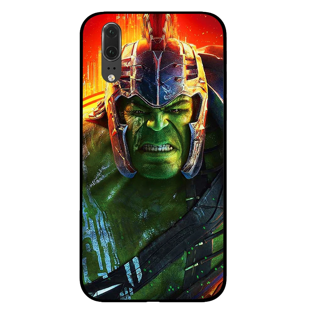 3 Ironman и Hulk Marvel Comic черный чехол для телефона huawei P30 P20 mate 10 20 Pro Lite Nova 3 4 3i чехол - Цвет: 3