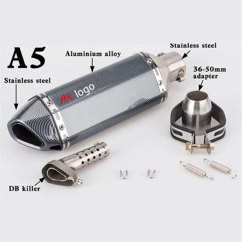 Универсальный глушитель выхлопной трубы для мотоцикла Moto GP Escape System CRF230 DUKE CBR MT07