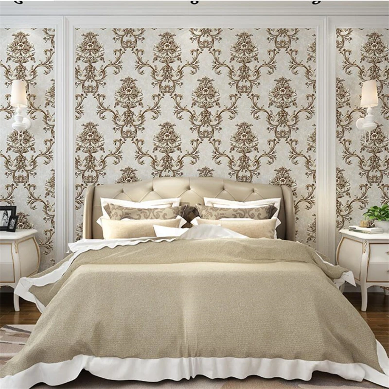 3D-обои wellyu в европейском стиле из нетканого материала с объемным рельефом