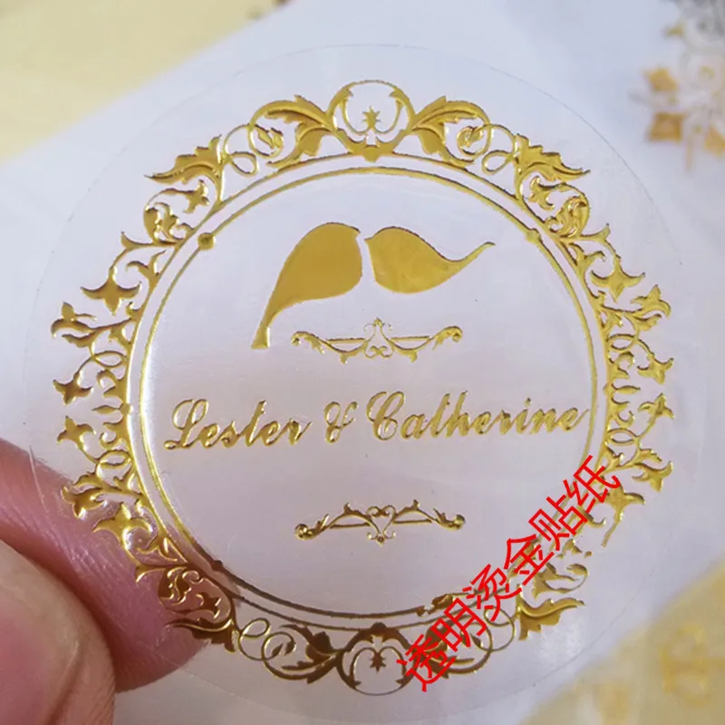 Custom logo printed Waterproof Vinyl Transparent Sticker Clear adheresive label | Дом и сад
