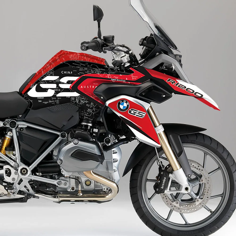 

Reflective PVC Graphics Decals Kit Case For BMW R1200GS R1200 GS LC 2014-2018 Motorcycle Sticker