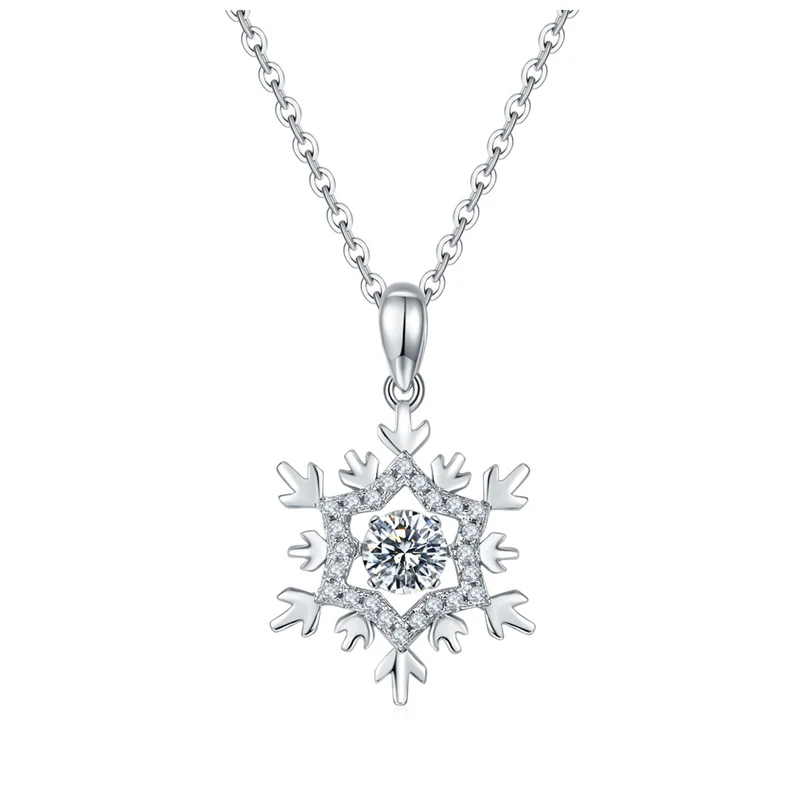 

Knobspin 100% 925 Sterling Silver White Gold Real 1 Carat D Color Moissanite Wedding Pendant Necklace For Women Fine Jewelry