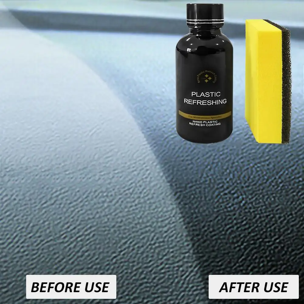 

30ml Car Plastic Parts Retreading Agent Instrument Panel Agent Automotive Interior Plastic Part Retreading Cleaning Agent