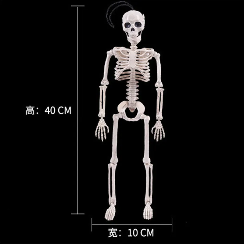 

Halloween skeleton skeleton simulation human body plastic room haunted house props body skeleton decoration
