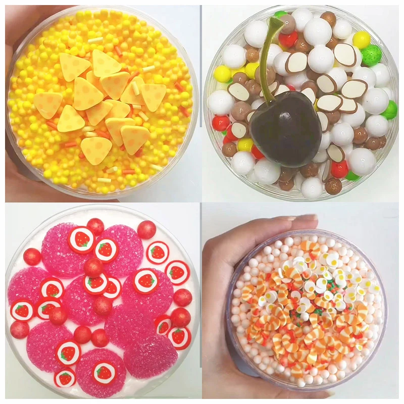 Boxi милые добавки принадлежности для слайма полимерная глина фруктовый торт