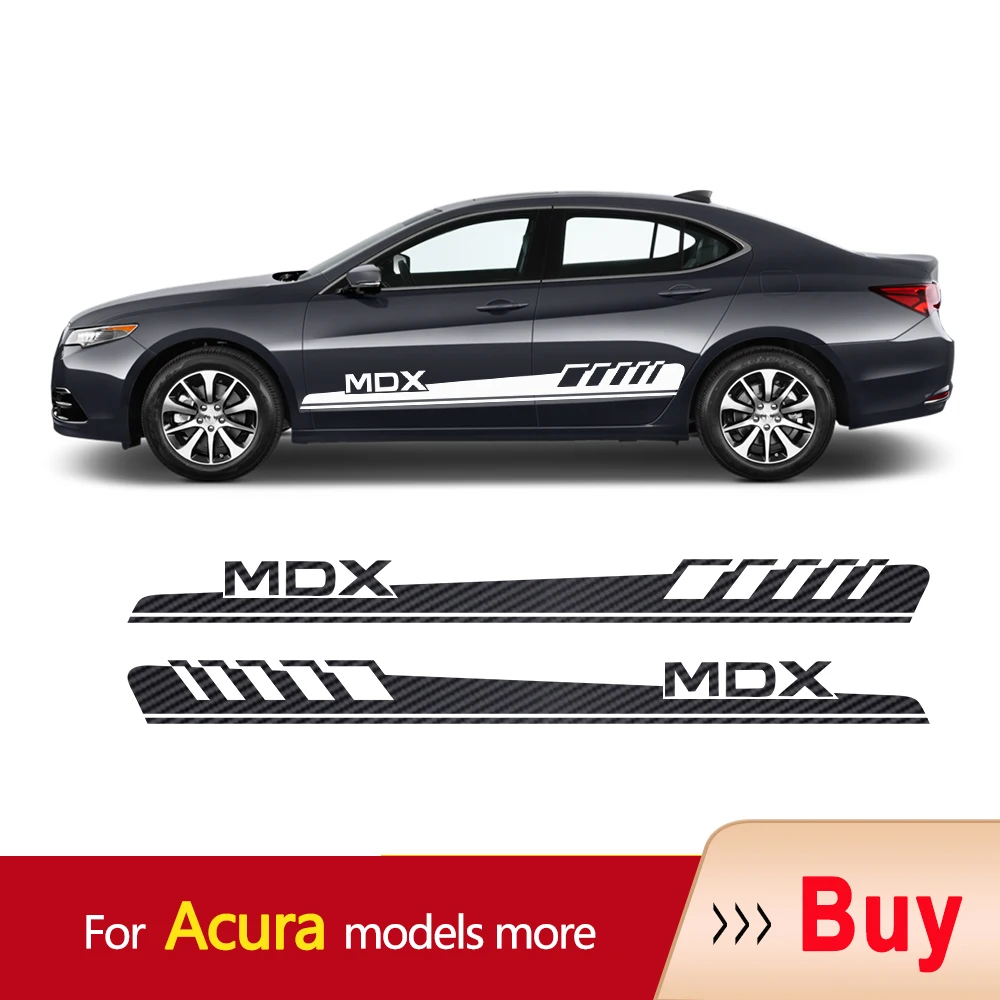 

Car Side Stickers Body Stripes Vinyl Decal For Acura CDX CL CRX ILX MDX NSX OBX RDX RL RLX RSX Type S TL TLX-L TSX ZDX Type S