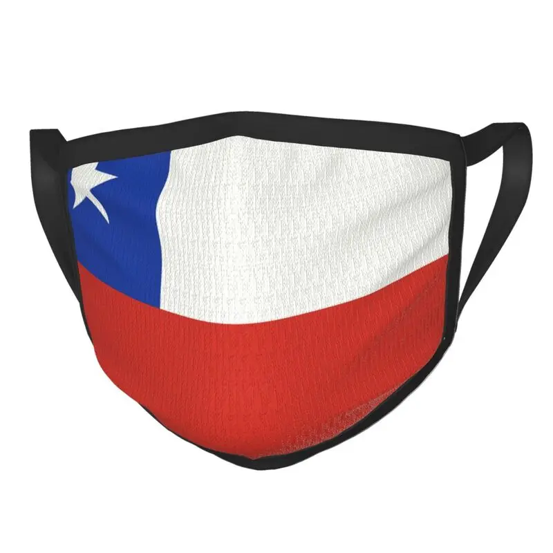 

Flag Of Chile Face Mask Men Anti Dust Patriotism Mask Protection Respirator Breathable Mouth Muffle