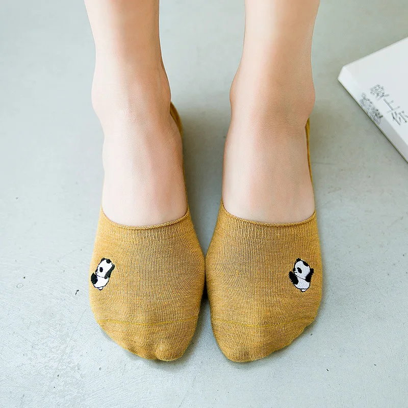 Забавные Для женщин динозавр кошка полярный медведь уход за кожей лица No Show