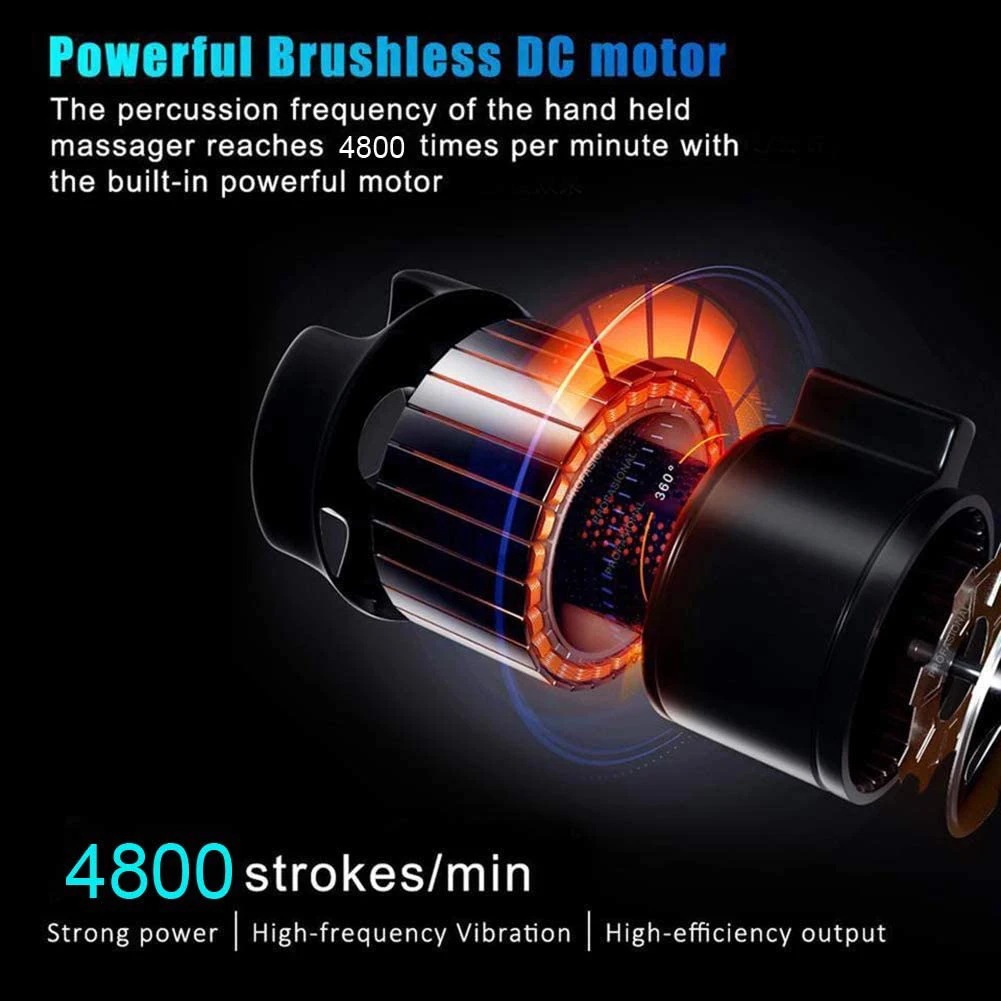 

Electric Massage Fascia Gun Sport Therapy Muscle Massager Body Relaxation Pain Relief Slimming Shaping Device with LCD Display