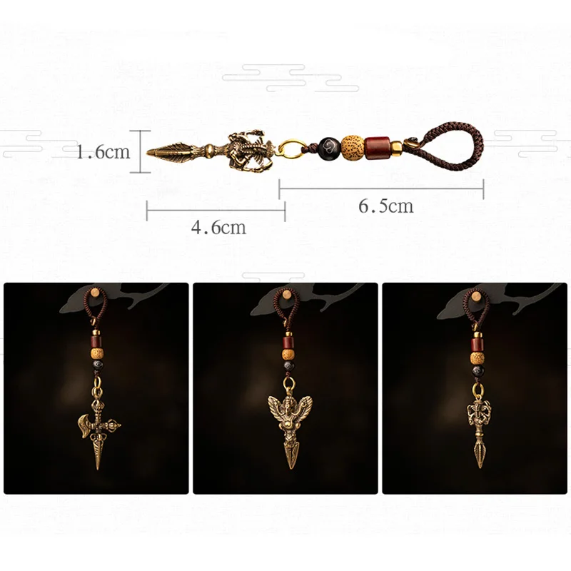 Медный слон Бог пестик фигурки ваджры шнурки подвески тибетский буддизм