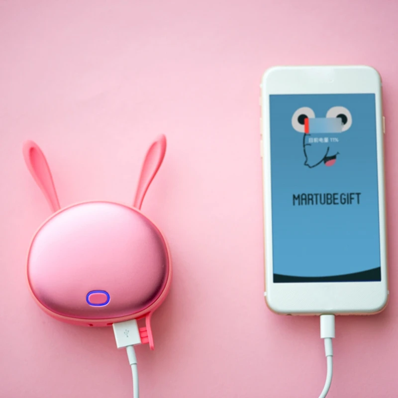 

Charging Hand Warmer Mobile Power Cartoon Plush Explosion-Proof Modern Minimalist Mini USB Power Bank