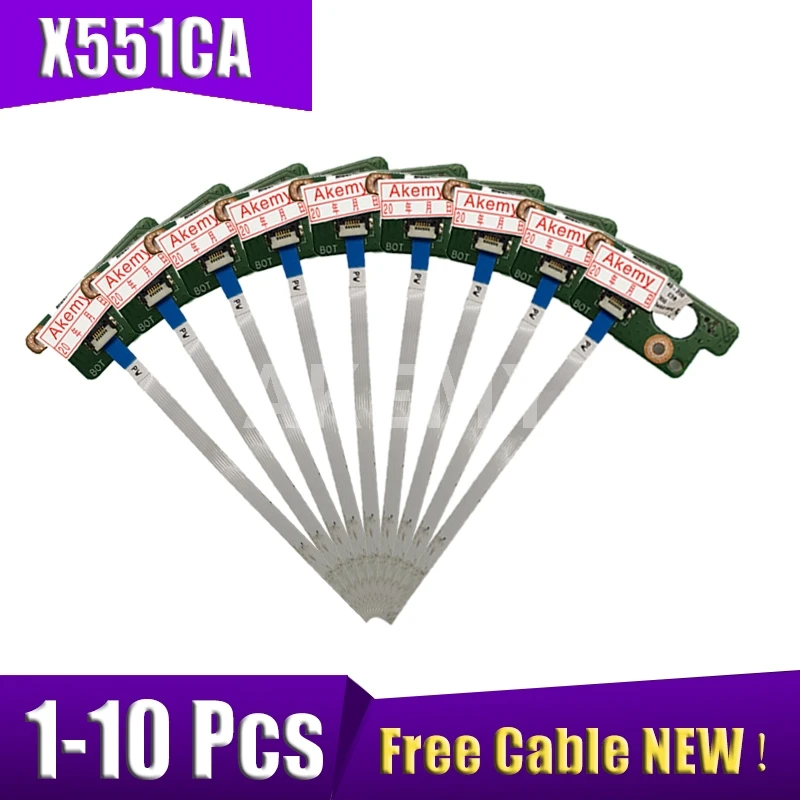 

1-10 шт. для Asus X551 X551M X551MA X551MAV X551C X551CA F551 F551M плата кнопки питания с кабелем