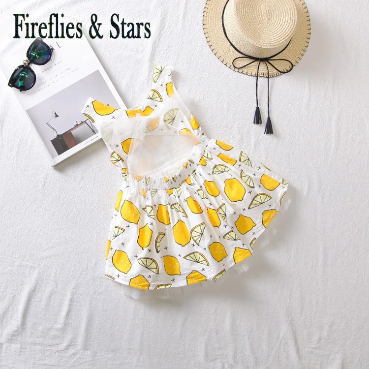 Детское летнее платье с открытой спиной и бантом на возраст 2-7 лет | Детская