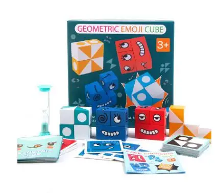 Newest Arrival Cartoon Cube face changing cube building blocks Montessori Anxiety Stress Relief Toys For Children | Игрушки и хобби