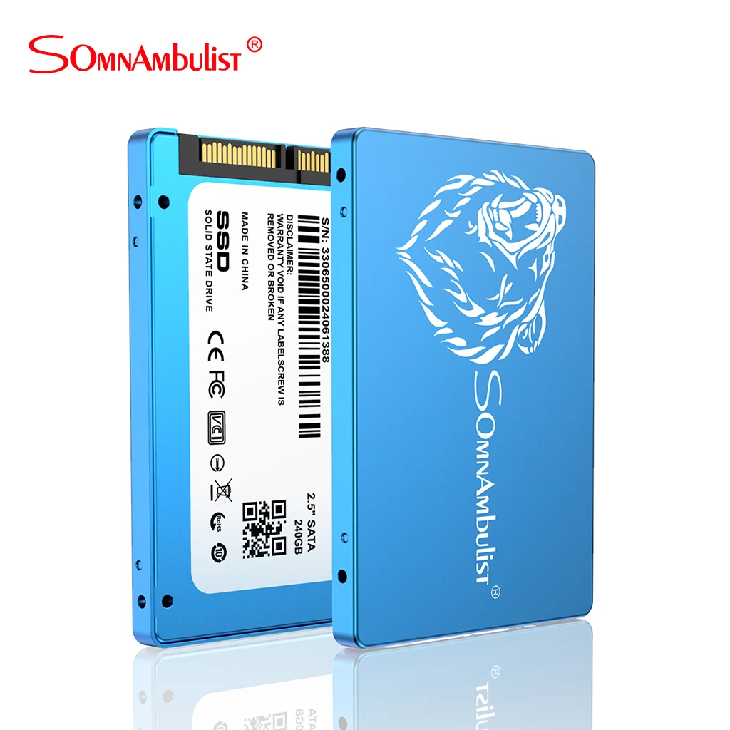 SOMNAMBULIST металлический большой коричневый медведь SSD 2 5 ''SATA3 Hdd 120 ГБ ssd 240 480 960 Внутренний твердотельный