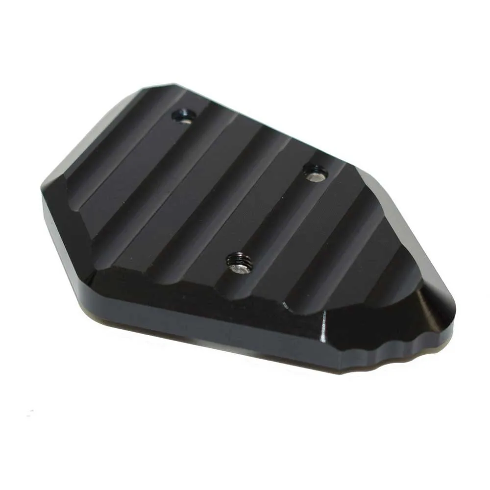 

1pc Enlarger Plate Pad Foot Side Stand Black CNC Machined. For BMW F800S