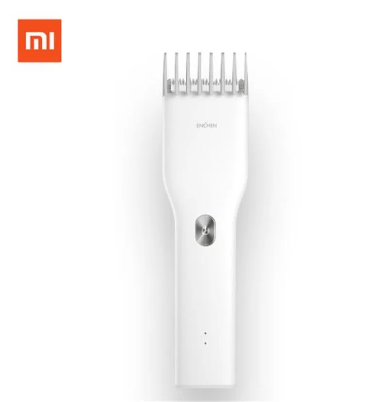 Xiaomi Enchen Boost USB электрическая машинка для стрижки волос двухскоростная керамическая машинка для стрижки волос быстрая зарядка триммер для волос для детей - Цвет: Белый