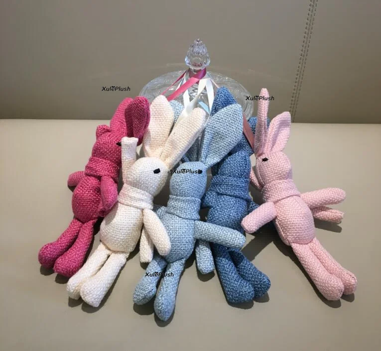 1piece random 18cm Мини 4-18 см прибл. Кролик маленькое плюшевое набивное игрушечное кукла, одежда и аксессуары для волос Декор плюшевые игрушки куклы - Цвет: 1piece random 18cm