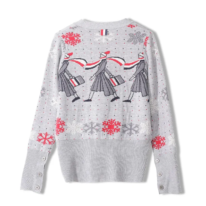 

Осень 2020, высокое качество, женское Ретро модное пальто, v-образный вырез, кардиган, цветочный жаккардовый узор, свитер, куртка для девочек, в...