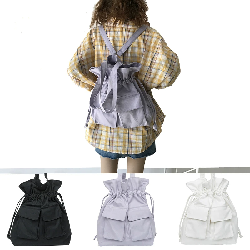 

Рюкзак женский, Холщовый, универсальный, вместительный, в японском стиле, 2020