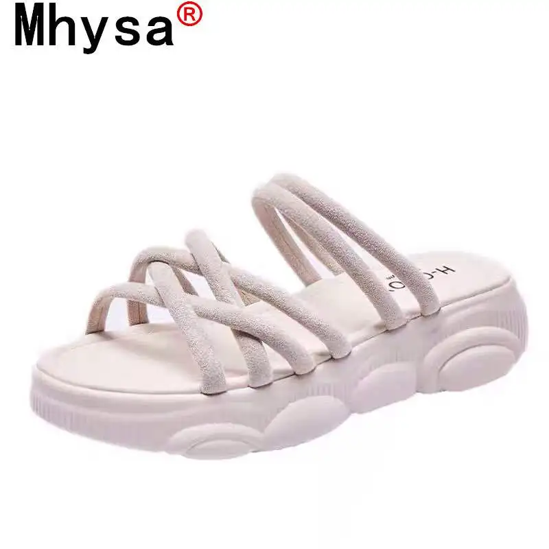 

Fashion Women's Shoes Summer Sandals New Outdoor Walking Platform Shoes Open Toe Beach Shoes Women's Comfortable Casual Slippers