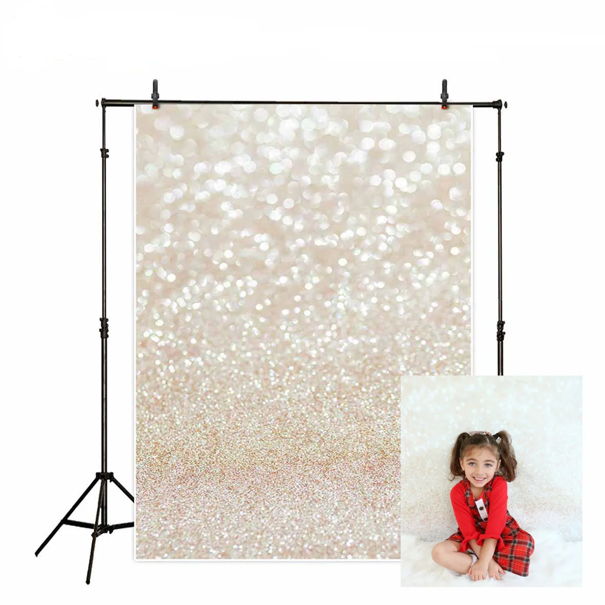 MEHOFOTO фон для фотостудии Золотой блестящий Рождественский абстрактный боке ореол