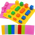 Креативные строительные блоки большого размера, разноцветные блоки сделай сам, базовая пластина для игрушек, строительные блоки, базовая пластина для детей, подарок