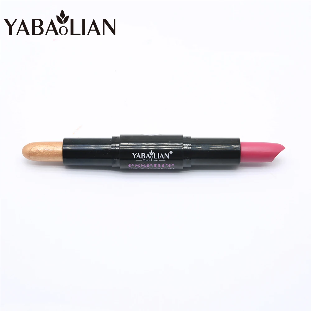 Double head beauty glazed red matte lipstick Waterproof long lasting lip tint Bright lipgloss brand makeup