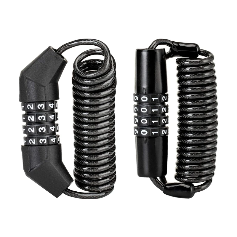 

094C замок на шлем с цепью, 4-значный пароль для скутера, мотоцикла, велосипеда, замок с кабелем