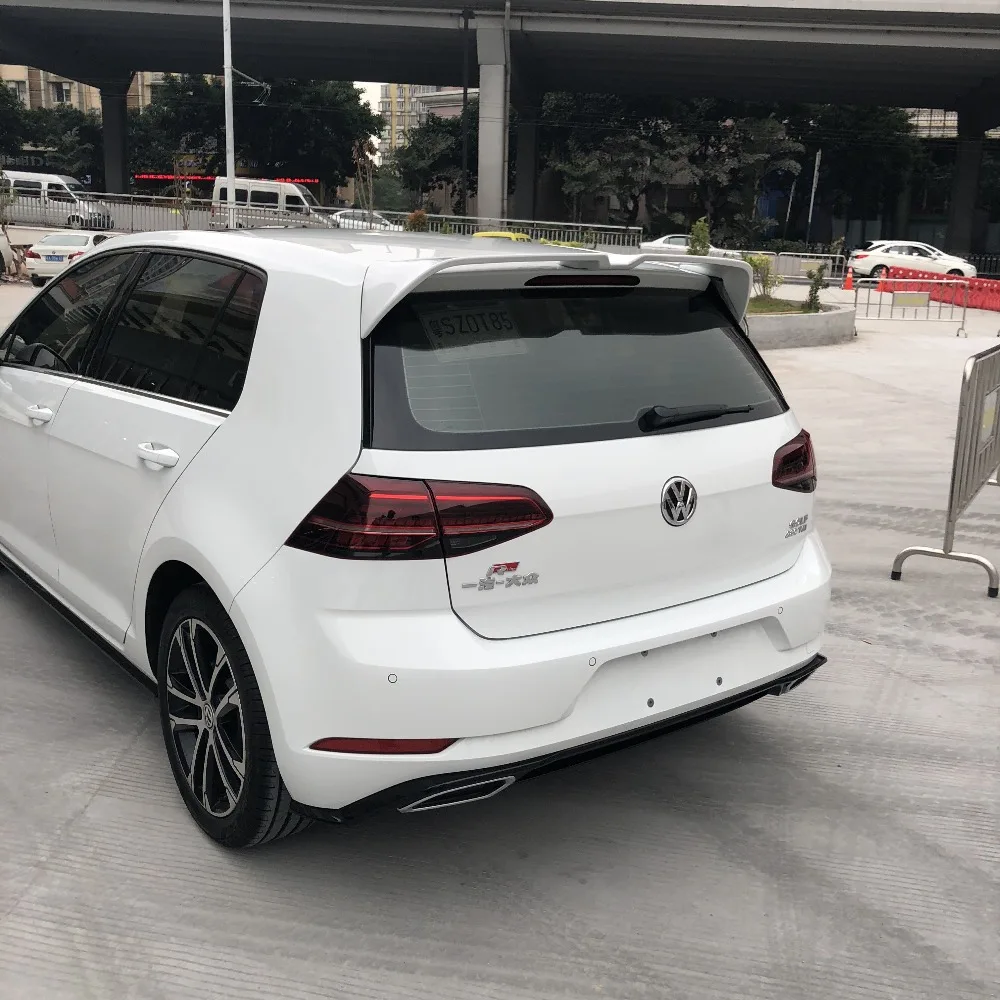 Спойлер для Volkswagen GOLF 7 MK7 2014 2018 mk7.5 golf G ti gtd R АБС пластик заднее крыло автомобиля