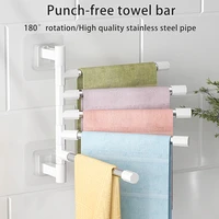rotation towel storage rack punch free stainless steel organizer shelf bathroom hanging wall shelves suction cup toilet holder