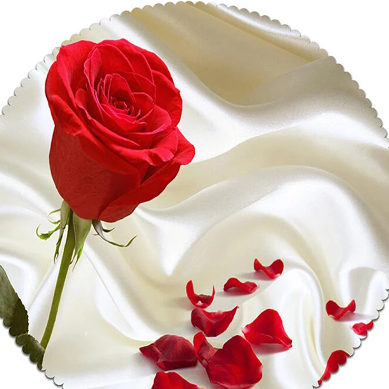 Скатерть с 3D рисунком пылезащитный белый столовый стол магнолии красная роза