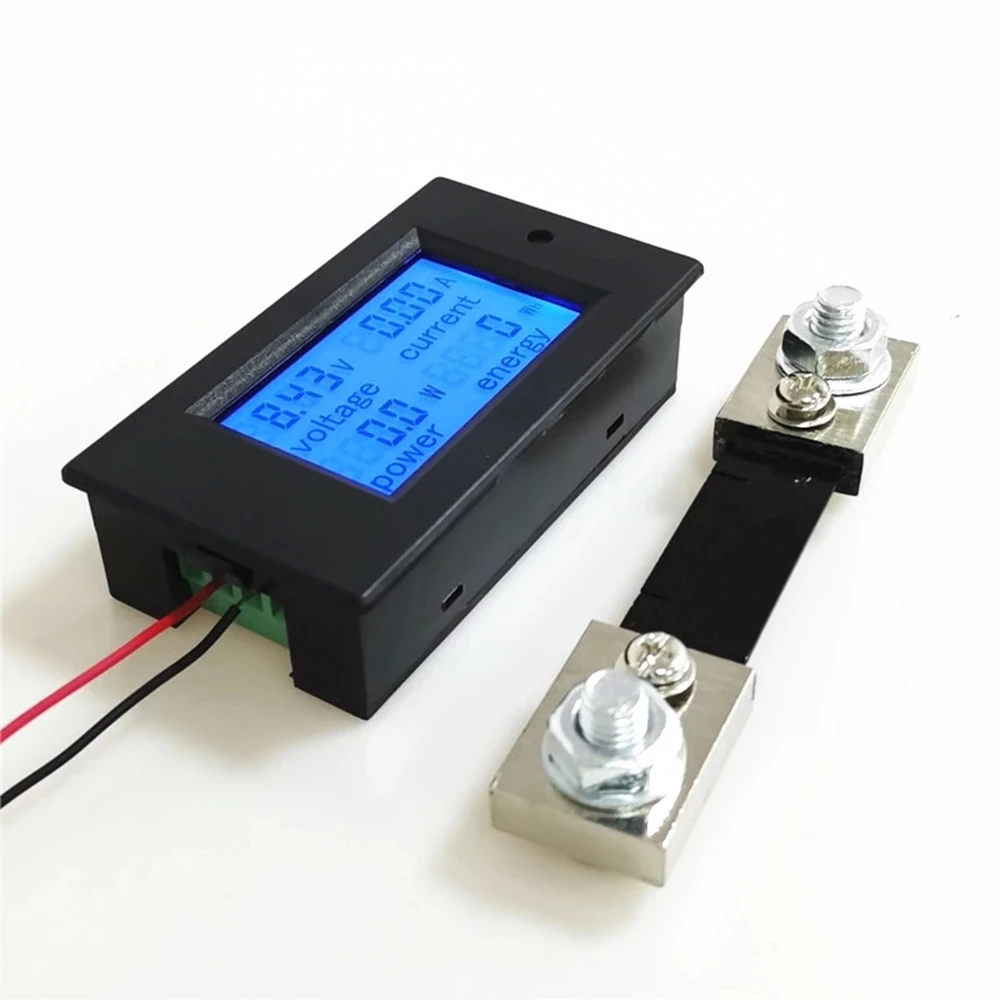 PZEM 051 DC Цифровой Амперметр Вольтметр 6 5 100V 4 IN1 ЖК дисплей мотоцикл Напряжение ток