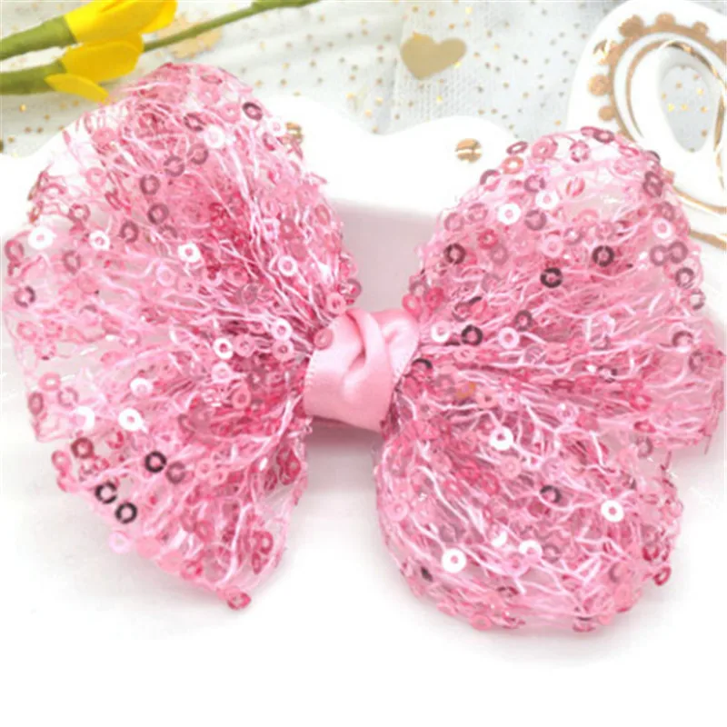 pink clip 10 шт./лот, модный бутиковый ободок с бантиком, заколки для волос с бантом, заколки для волос, аксессуары для волос принцессы - Цвет: pink clip