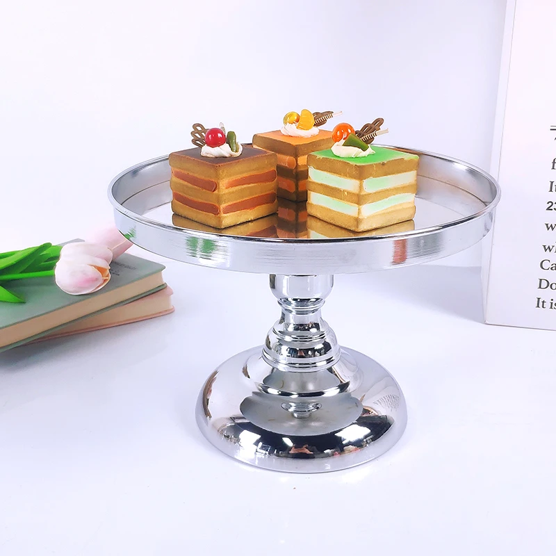 

1PCS Wedding Cake Stand Set Gold Mirror Metal Cupcake Beautiful Tray Dessert Display Decoration Tools