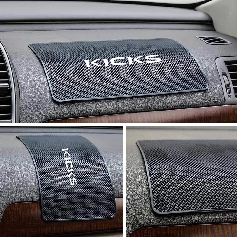 

Car Mat For Nissan Kicks Fashion Auto Phone Sunglasses Holder Non Slip Rubber Mat Styling Car Interior Accessories 2Pcs