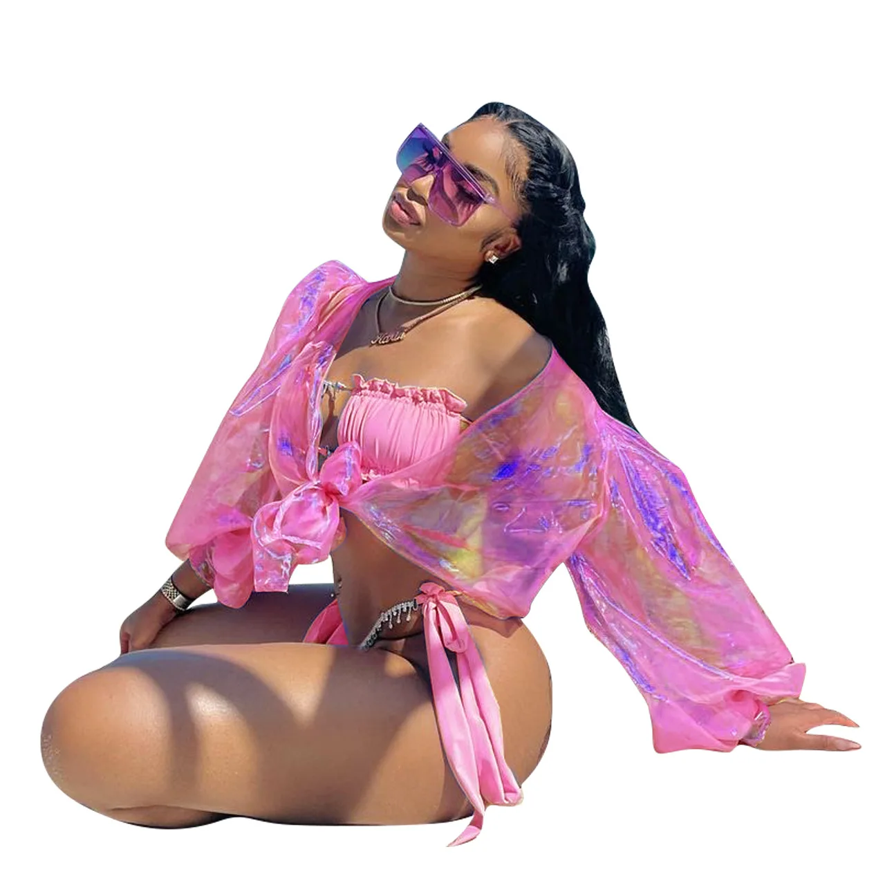 Donsignet женская накидка летняя модная пляжная дышащая свободная цветная с защитой