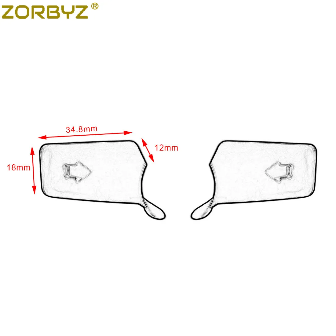 ZORBYZ 5 пар левый и правый удлинитель Переключатель управления поворотом Крышка