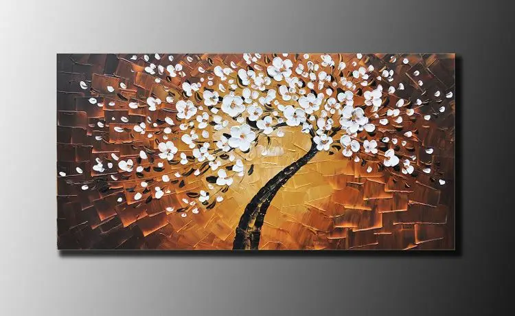 Опытный художник ручная роспись высокое качество современные абстрактные цветы