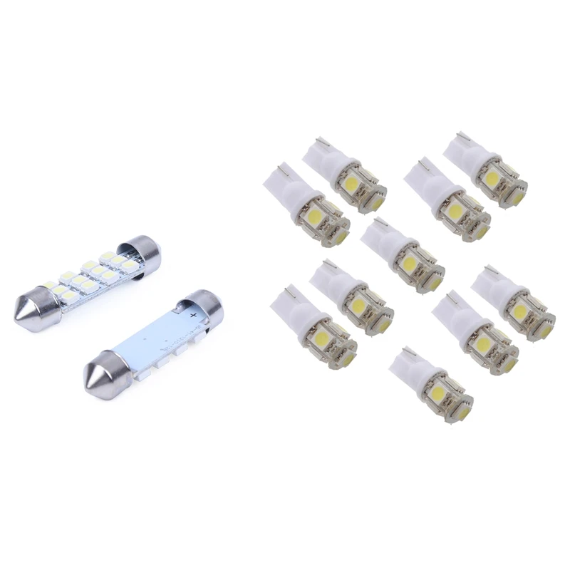20 шт 3528 SMD светодиодный лампы белый автомобиль купол с фестонами интерьер