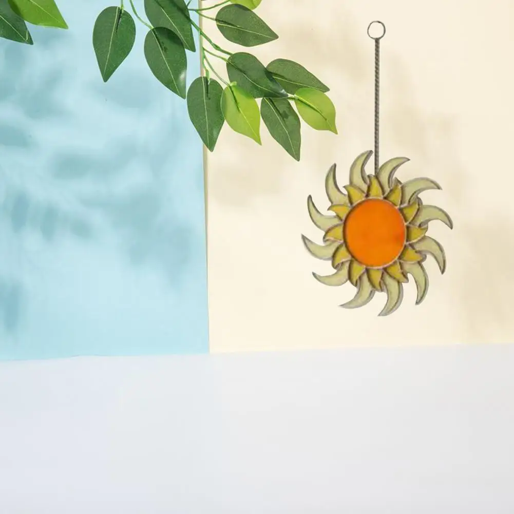 Подвесная акриловая подвеска в виде подсолнуха украшение для дома окна стен