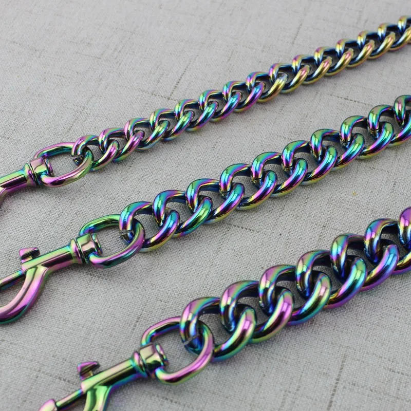 Сумка-фонарик Радужная фабричная качественное покрытие алюминиевая цепь