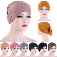 muslim hijab scarf women inner turban caps islamic cross headband turban headwrap hairband muslim headscarf hair accessories