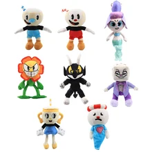 Детская плюшевая игрушка Cuphead Mugman Ms. Chalice ghost King Dice Cagney Carnantion, 13 стилей, куклы, игрушки для мальчиков и девочек, Подарочная игрушка