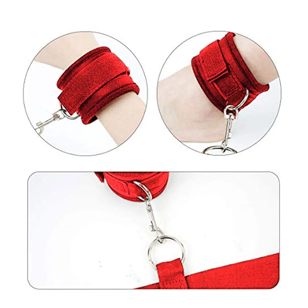 Handcuffs Erotic Under Bed BDSM Bondage Restraint Set System Games No Vibrator Sex Toys For Woman Couples Masturbator | Красота и