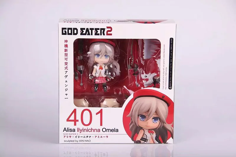 Экшн-фигурка Alisa llyinichna Omela God Eater 2 Q версия глина 10 см кукла подарки из ПВХ игрушки