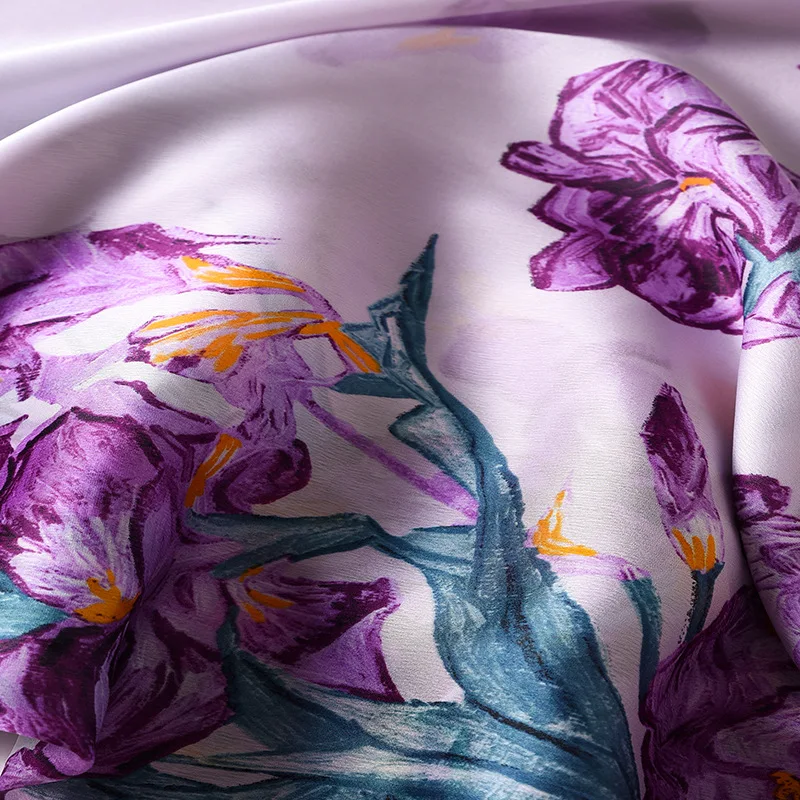 

Autumn and winter Korean popular scarf new style Beach towel Women ink flower warm silk scarves fashion sunscreen print shawl