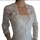 Свадебные сумки цвета слоновой кости, кружевные свадебные куртки, белый, цвет слоновой кости, V-образный вырез, белый пиджак для невесты с рукавом 34